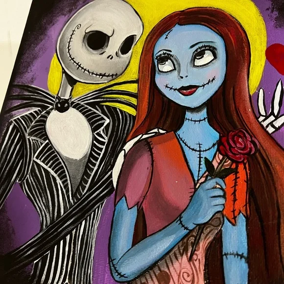 Nightmare before Christmas acrylic painting